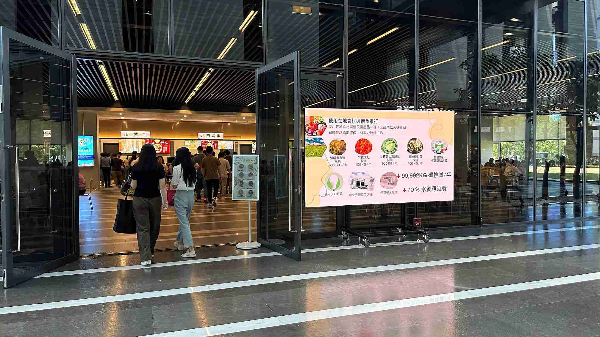  888.BY集团电子游戏从日常办公环境出发，，于总部大楼员工餐厅推广低碳饮食、、发起减碳挑战等，，由内而外引导员工反思及改变个人日常行为，，，，将公司转型成推动永续发展的重要场域