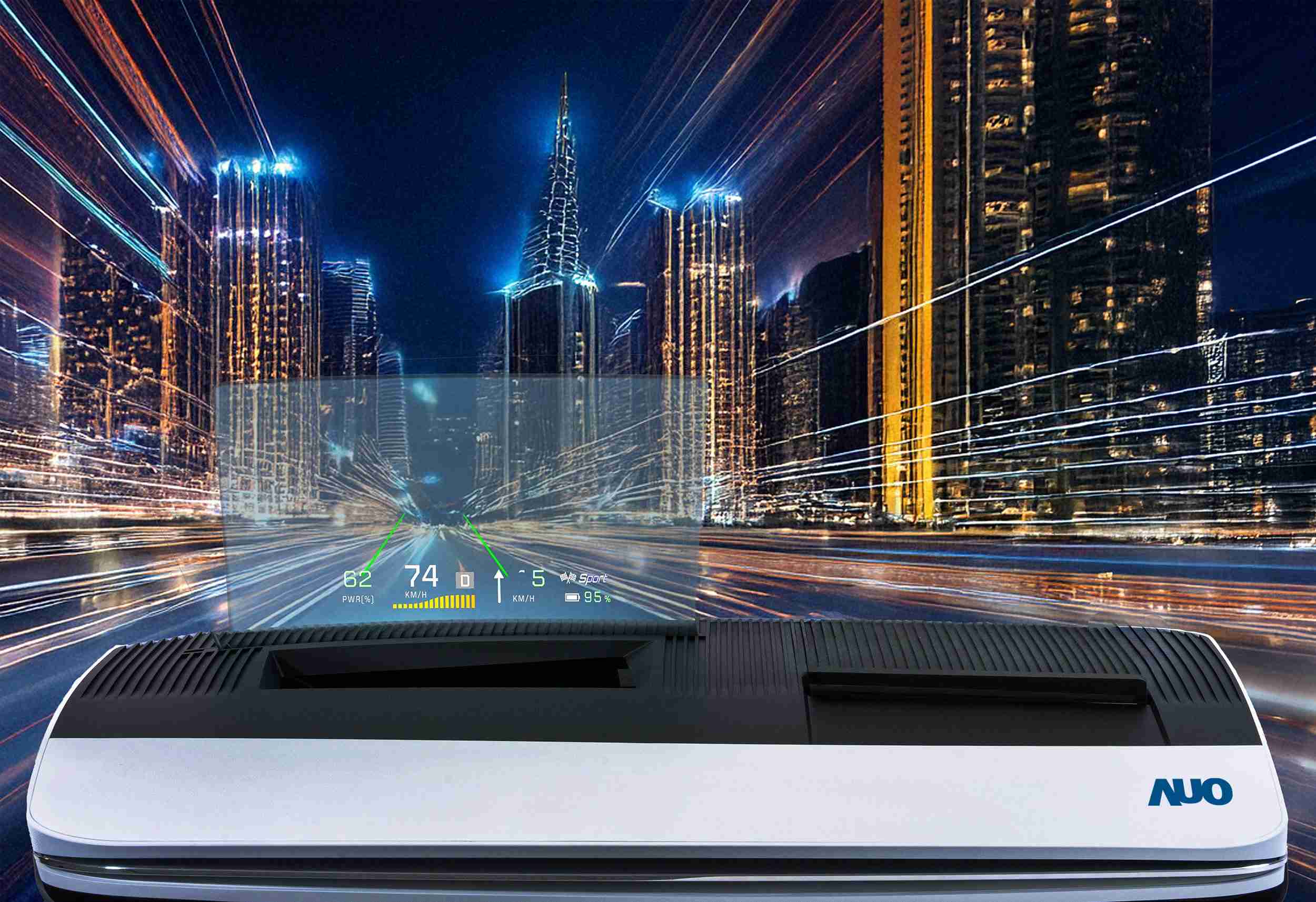 888.BY集团电子游戏推出13吋Micro LED抬头显示器，，，提供高入眼亮度、、、、高色彩饱和度的显示质量，，，在阳光下或黑暗中都清晰可见，，，，并利用Micro LED模块体积小的优势，，解决车用空间有限的痛点